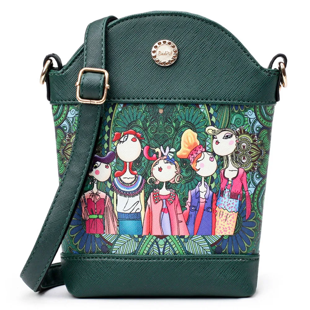 Buy Printing Dark Green Forest Women Messenger Bags