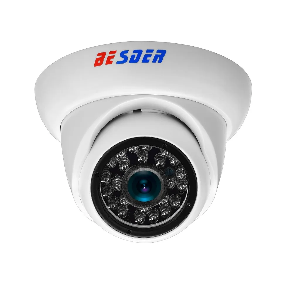 

BESDER 720P/960P/1080P ONVIF IP Camera Waterproof IP66 Outdoor Dome Cameras P2P Motion Detect CCTV IP Camera Metal+Plastic Case