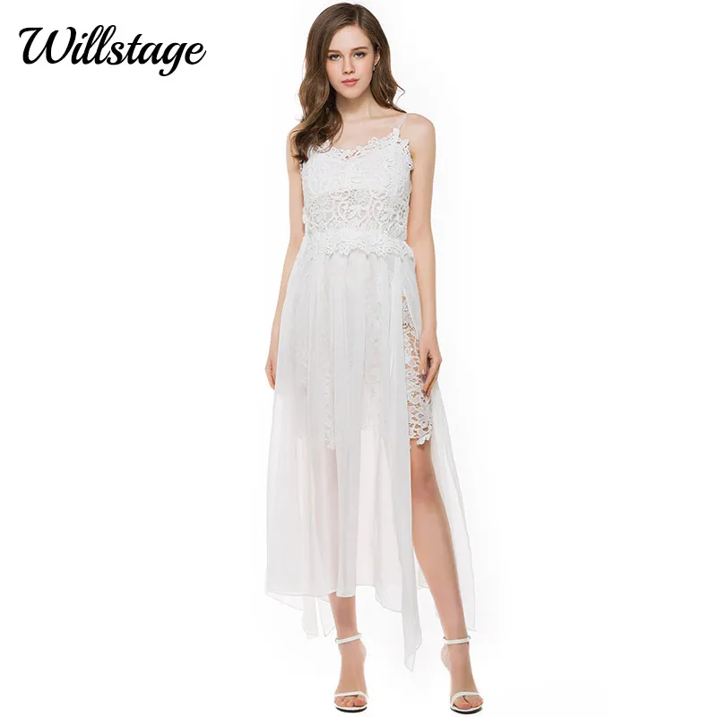 Chiffon Patchwork Backless Dress