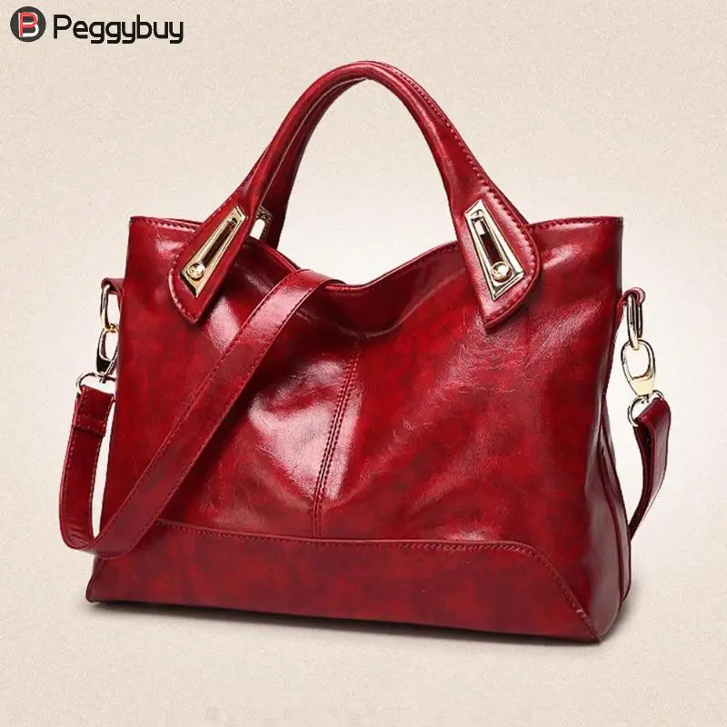 

Luxury Handbags Women Bags Designer Women Solid Color Top-handle Bags PU Leather Women Messenger Bags