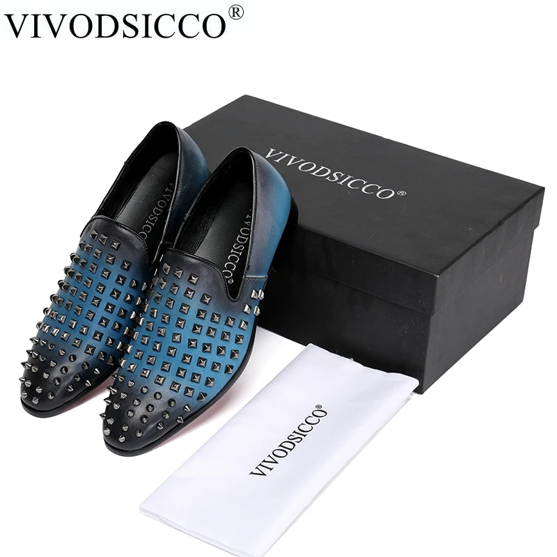 VIVODSICCO/модные мужские лоферы из натуральной кожи Zapatillas Superstar Повседневные на