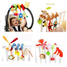 Soft Infant Crib Bed Stroller Toy Spiral Baby Toys For Newborns Car Seat Hanging Educational Rattle Toy For Christmas Gift