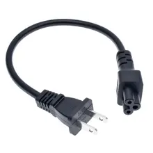 ЕС адаптор питания со шнуром, Европейский 2pin штекер к IEC 320 C5 Микки адаптер кабель для ноутбука питания, 1 шт