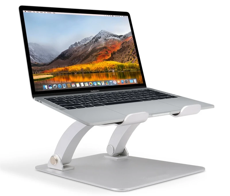 Алюминий сплав охлаждающая подставка для ноутбука раза подъемный Кронштейн регулируемый Тетрадь держатель для 11-17 дюймов MacBook Levono Dell acer