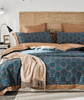 

american geometric polka dot bedding set teen,full queen king 100s cotton double home textile bed sheet pillow case duvet cover