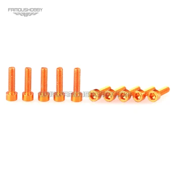 

Famoushobby 6061 M2X6mm New Colored Socket Cup Aluminum Screws 50pcs/lot