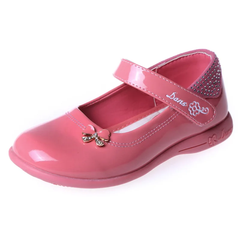 Весенне-Осенняя детская обувь; кожаная обувь принцессы для девочек; детская обувь из лакированной кожи для студентов; тонкие туфли