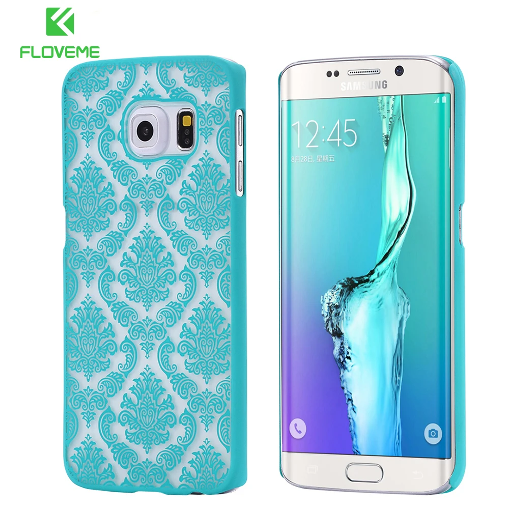 

FLOVEME Case For Samsung S6 S7 Edge S8 Plus Hard PC Flower Pattern Cases For Samsung Galaxy S8 S6 S7 Edge Plus Ultra Thin Cover