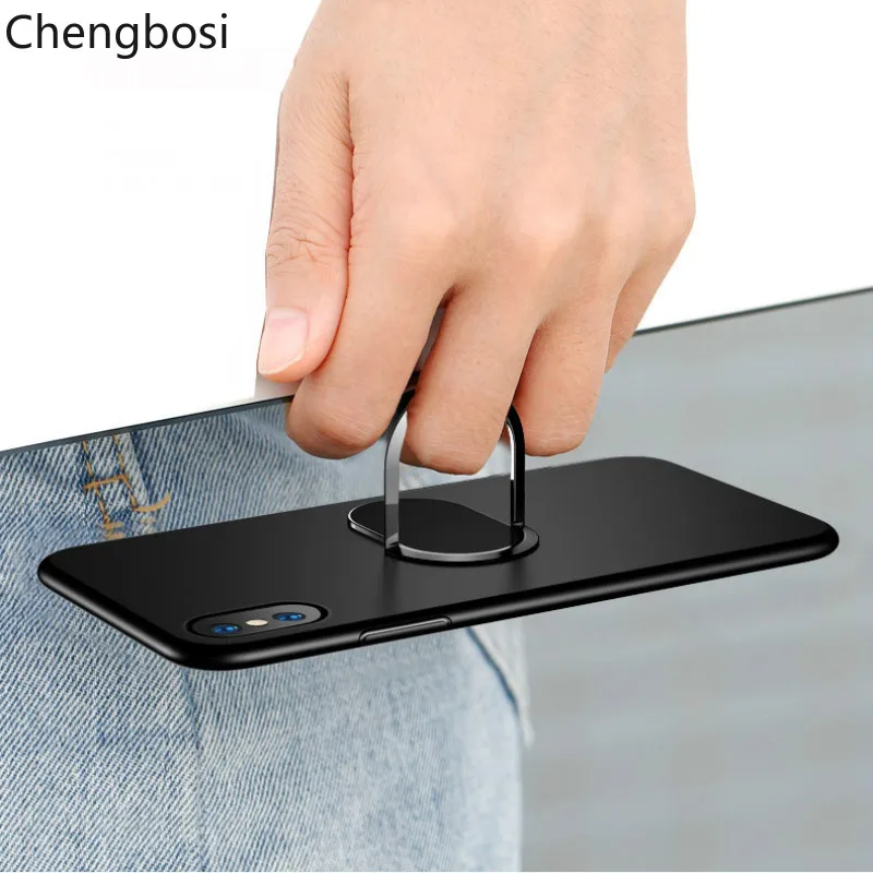 Ultra-thin Finger Ring Holder for Samsung S9 360 Degree Mount Holder Stand Mobile Phone Finger Stand for IPhone X 8 7 6 Tablet