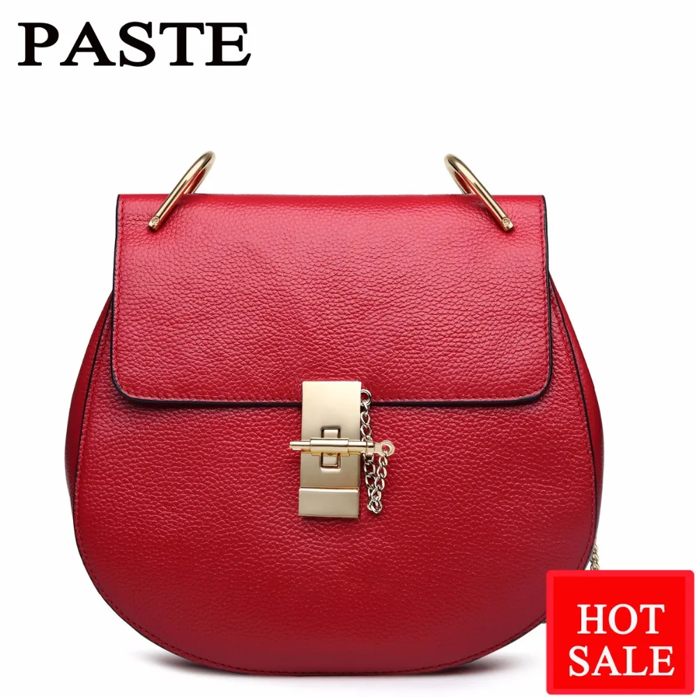 

PASTE Female First layer cowhid Totes Women Shoulder bag Leather Messenger Bags fashion Satchel bag Handbags Crossbody bags