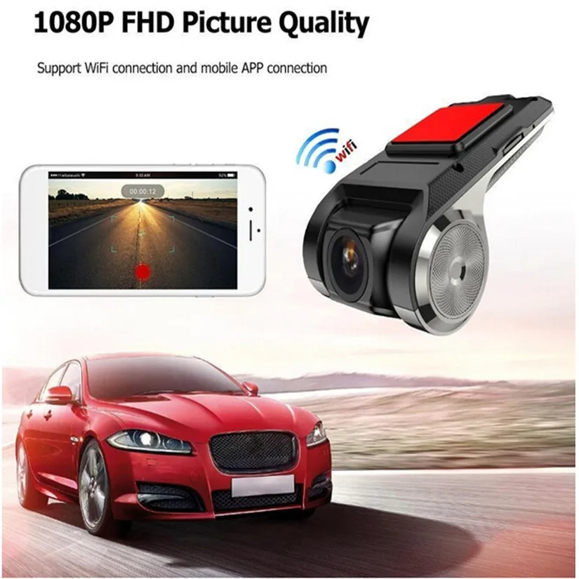 CARPRIE X28 видеорегистратор 1080P FHD Автомобильный камера WiFi DPS G сенсор 360 градусов