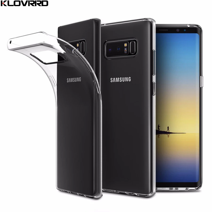 KLOVRRD Clear Soft TPU Case for Samsung Galaxy Note 8 Transparent Protective Cover Ultra thin Protection Note8 | Мобильные телефоны