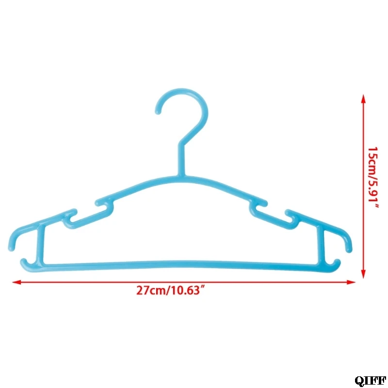 Прямая поставка, Нескользящие пластиковые вешалки для детской одежды, разные цвета, May30