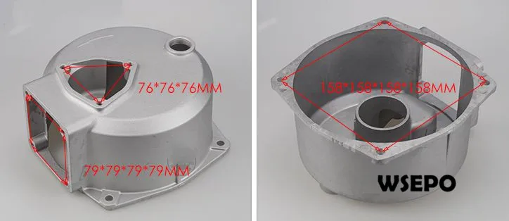 2inch pump body case dimension-3holes