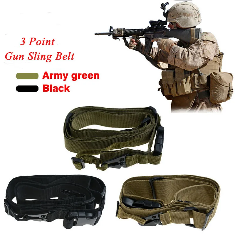 

New Universal Outdoor Hunting Military Tactical Multifunctional 3 Point Airsoft Hunting Belt System Rifle Shot Gun Sling Strap