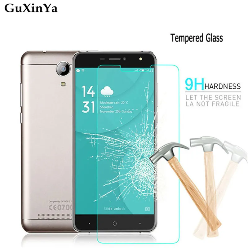 2 шт. закаленное стекло Для Doogee X7 Защитное для экрана против царапин 2.5D X7/X7 Pro