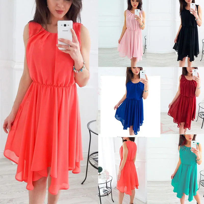 Dresses Summer Dress Chiffon 2018 Plus Size Xxl Boho Bohemian Casual
