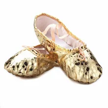 USHINE, новинка, профессиональные, полиуретановые, золотые, серебряные, тренировочные, формирующие тело тапочки для занятий йогой, обувь для балета живота, танцевальная обувь для детей, девочек, женщин