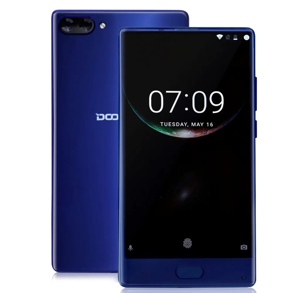  American Version Original DOOGEE MIX Smartphone Dual Cameras 5.5Inch MTK Helio P25 Octa Core 4GB+64