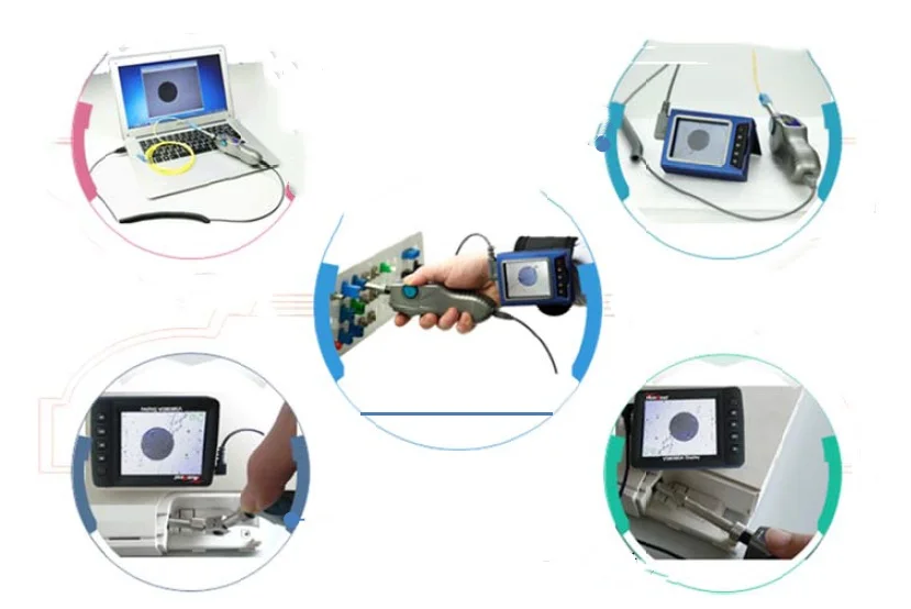 Ручной зонд для проверки волокна с 2,7 дюймов ЖК-дисплей 400X волоконно-оптический видео микроскоп