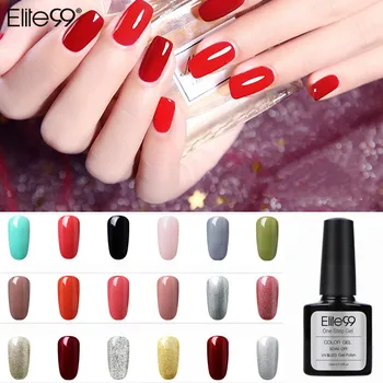 

Elite99 Three in One Gel Varnishes 10ml Soak Off UV/LED No Need Top Base 3 in 1 One Step Gel Nail Polish Pick Any 30 Colors