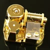 Handle Gold Clockwork Type Movements Parts DIY Music Box Music Movement Set 18 Tones Beautiful Melody Gift 2