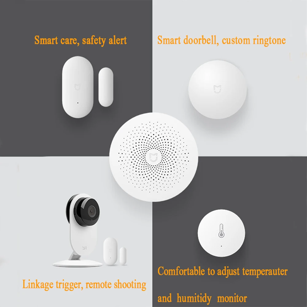 Xiaomi Mijia умный дом Многофункциональный шлюз Модернизированный ZigBee WiFi мини