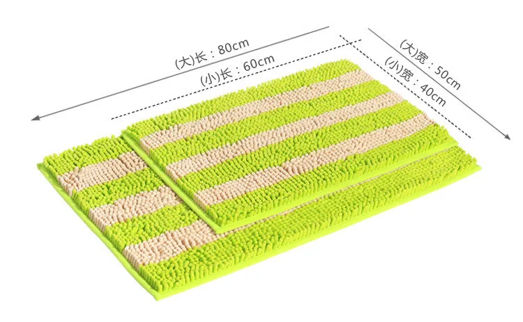 45*65 см шенилловая ткань Нескользящий Полосатый синий красочный Впитывающий Коврик Гостиная Ванная комната коврики дверь напольный Туалет одеяла
