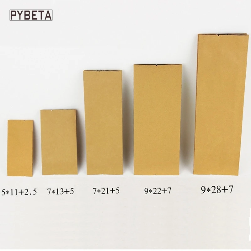 

100pcs/lot- 4 sizes available Top Open Kraft Paper Aluminum foil plated Bag Heat Seal Side Gusset Pouch for tea coffee food