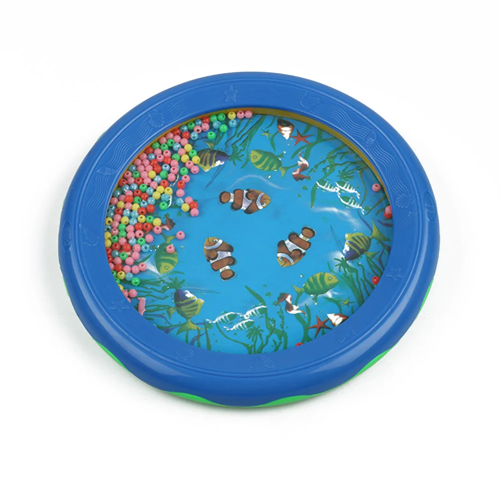 

New Arrival 1 Pcs Ocean Wave Bead Drum Gentle Sea Sound Musical Educational Learning Toy for Baby Music Instrument Kid Toy