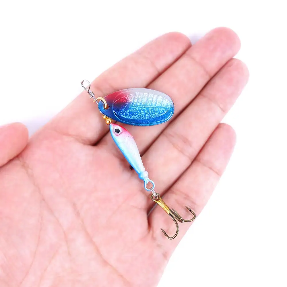 

HENGJIA 1PCS Wobblers CrankBaits Shone Metal Sequin Trout Spoon Composite sequin color Fishing Lures for Carp Fishing Pesca