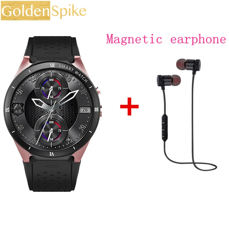 

for SAMSUNG gear 3 apple huawei xiaomi smart watches with heart rate monitor 2 mp camera wifi gps rom/8gb bluetooth wristband