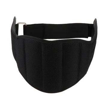 

New Black Waist Belt Lumbar Lower Back Brace Support Straps for Gym Training Lifting Men M/L