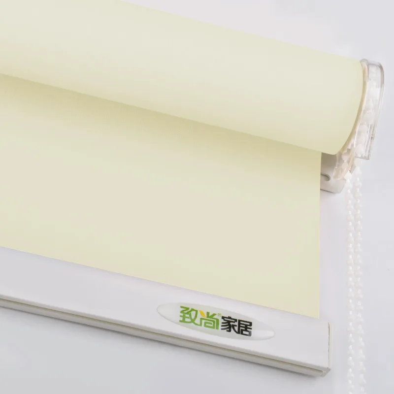 8018-05 beige Ручные затемненные рулонные жалюзи, занавески, система сверления, для офиса, кухни, спальни, одноцветные, водонепроницаемые, плотные, оконные жалюзи, Индивидуальный размер - Цвет: 8018-05 beige