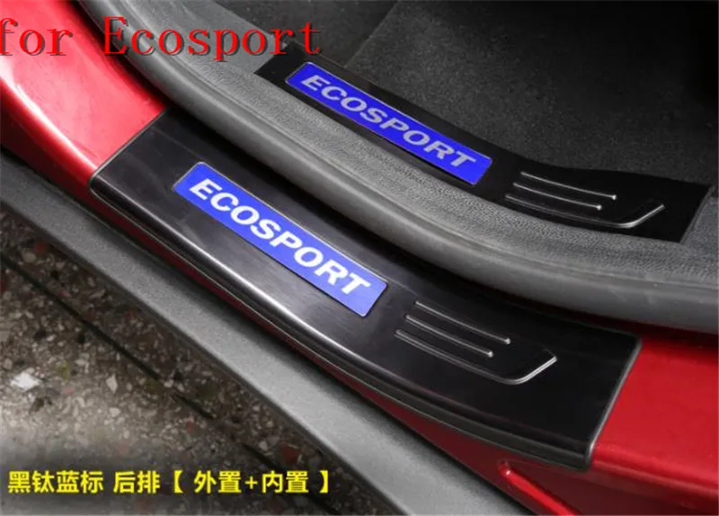 Защитная Накладка на порог из нержавеющей стали для автомобиля/задний Ford Ecosport 2018