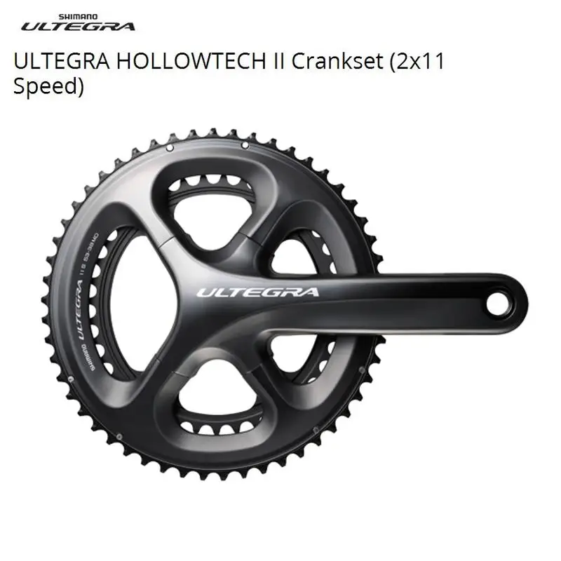 

Shimano ULTEGRA 6800 HOLLOWTECH II Crankset (2x11 Speed) 170mm 172.5mm 175mm 50-34T 53-39T 52-36T