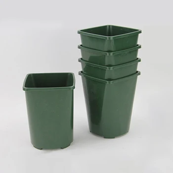 

5 Pcs Plant Flower Pots Plastic Nursery Seeds Storage Pots Container Garden Decor