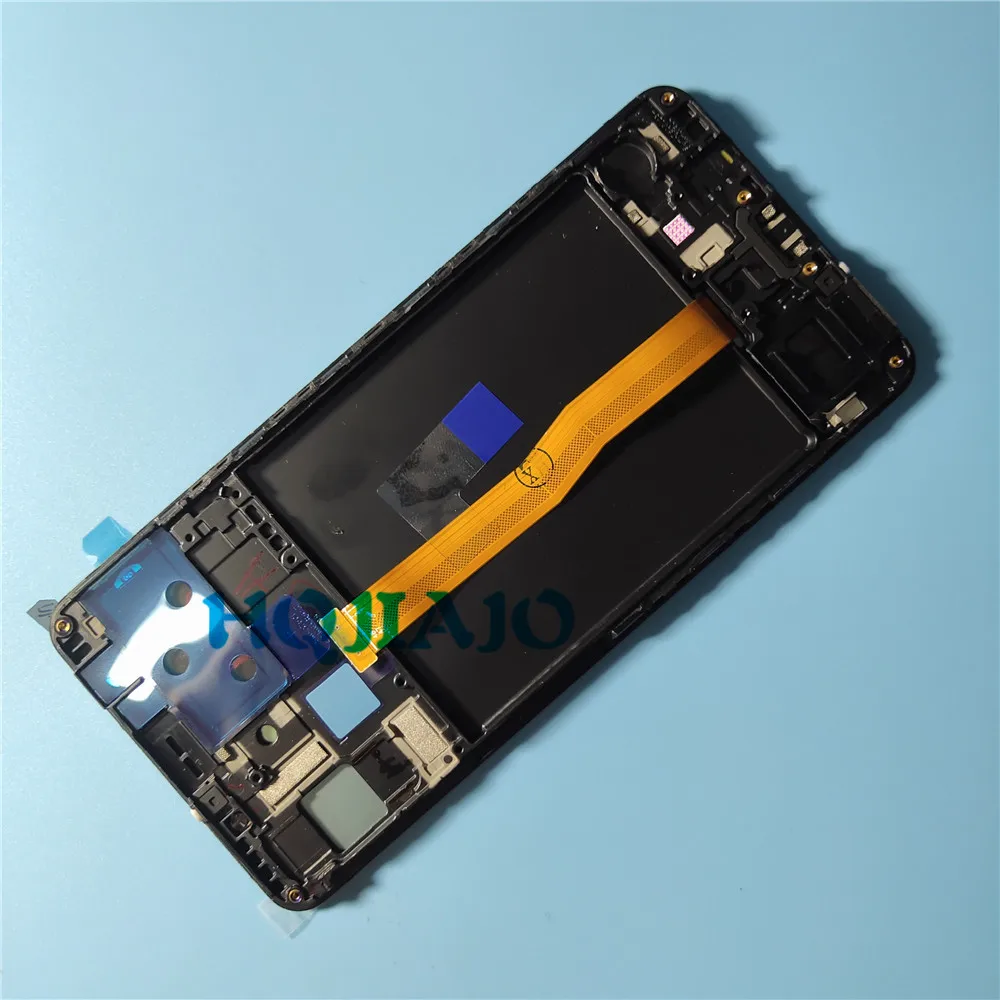 Super AMOLED 6,0 ''для samsung Galaxy A7 A750F A750G A750FN сенсорный экран дигитайзер ЖК-дисплей с рамкой для samsung A750
