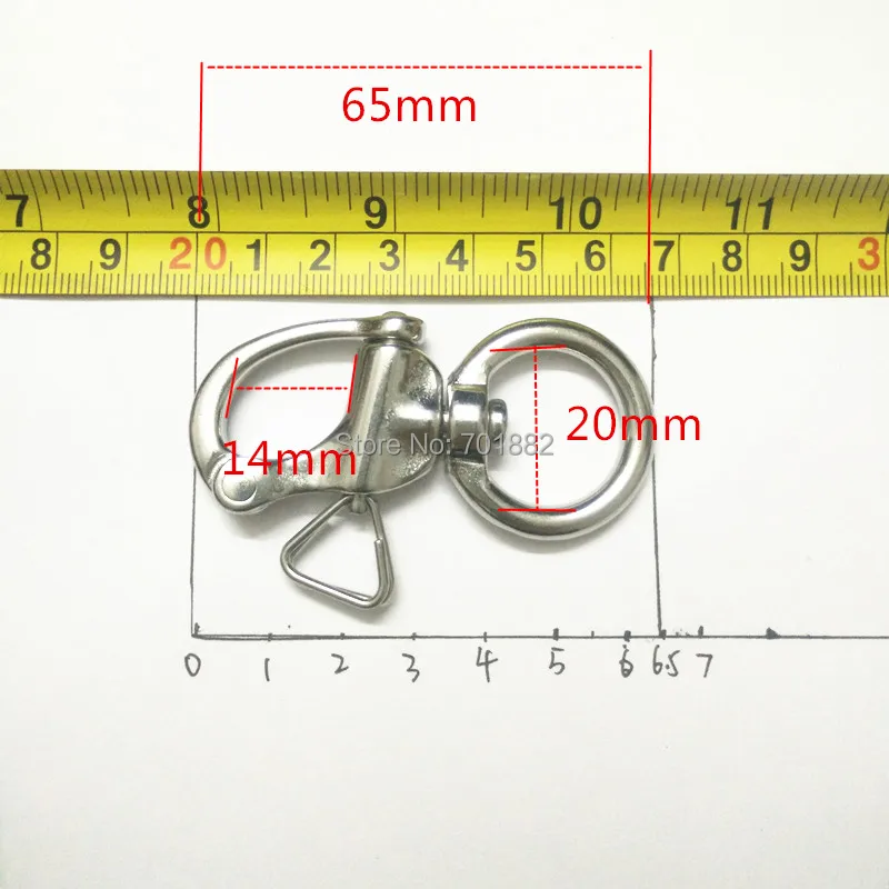 Stainless Steel Polished Swivel Snap Shackle for Camera Strap (1)