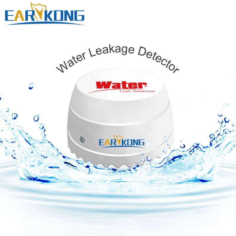 TOOGOO 433Mhz Wireless Water Leakage Detector Water Leak Sensor for Our 433Mhz Home Burglar WiFi/GSM Alarm System 