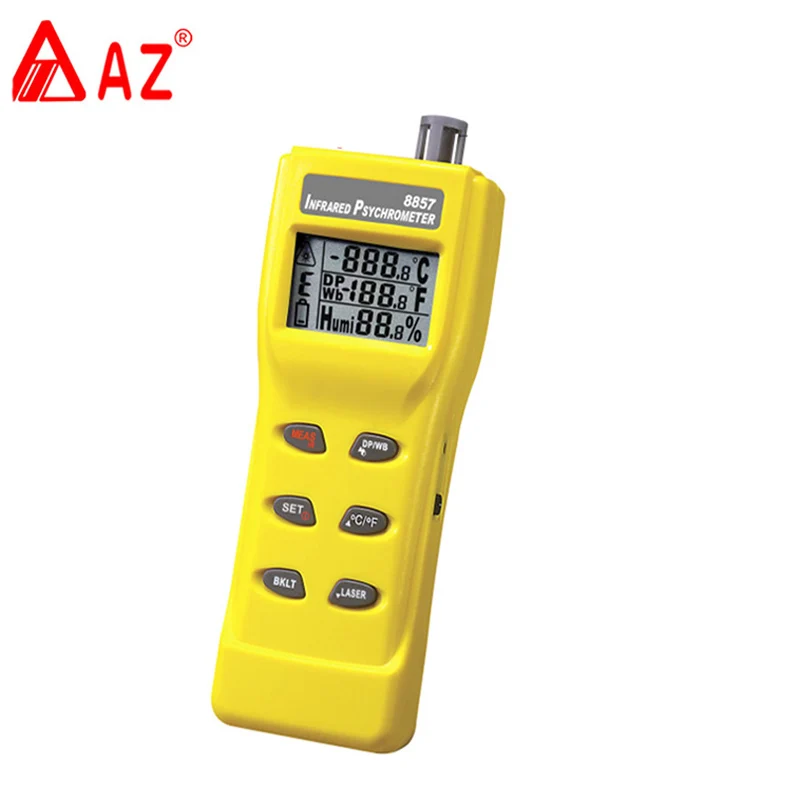 

AZ-8857 Digital Handheld IR Humidity Tester infrared thermometer Non-contact Electronic Thermometer