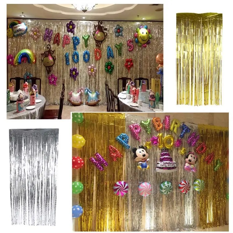 123M DIY Background Wall Decoration Party Birthday Day Party Wedding Backdrops Shimmering Colorful sequin Metallic Foil Curtain (24)