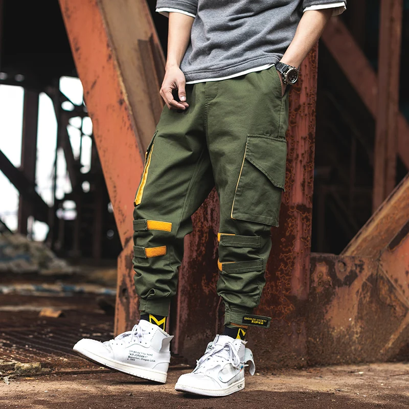 Buy Men Hip Hop Pant Multi Pocket Fashionable and Casual Trousers Fashion Feet