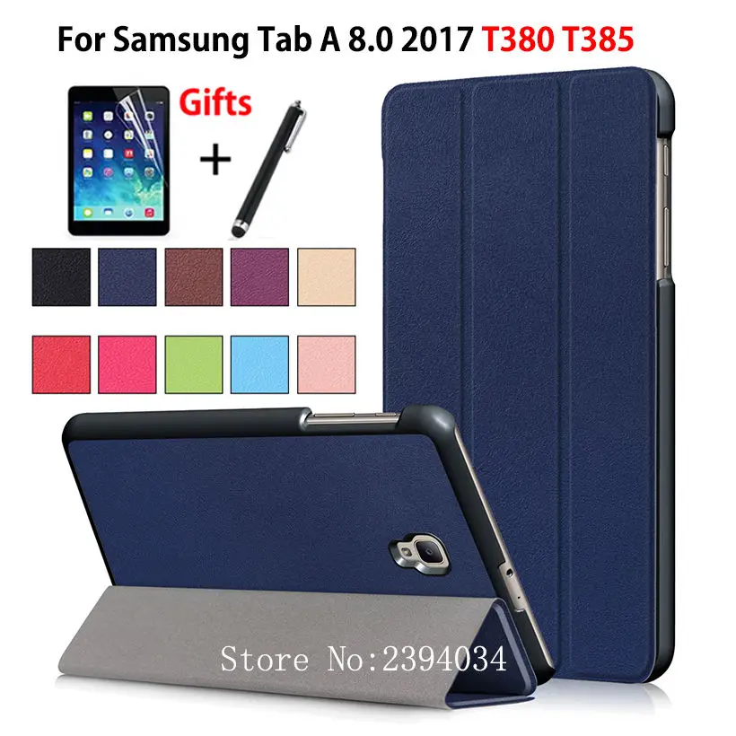 Ультратонкий Магнитный чехол для Samsung Galaxy Tab A 8 0 T380 T385 2017 дюймов умный подставка из