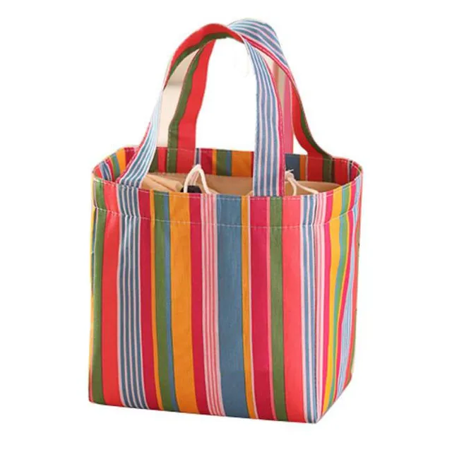Xiniu Womens Lunch Bag Stripped Picnic Food Bags Picknick Oxford Xiniu Womens Lunch Bag Stripped Picnic Food Bags Picknick Oxford Container Lancheiras Menina