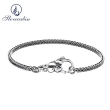 Ювелирные изделия из серебра 925 пробы, 925 пробы, цепочка с замком для мужчин и женщин