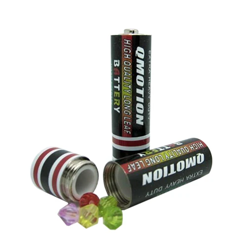 

Creative Hidden Container Case Secret Stash Diversion Safe AA Battery Storage Pill Box