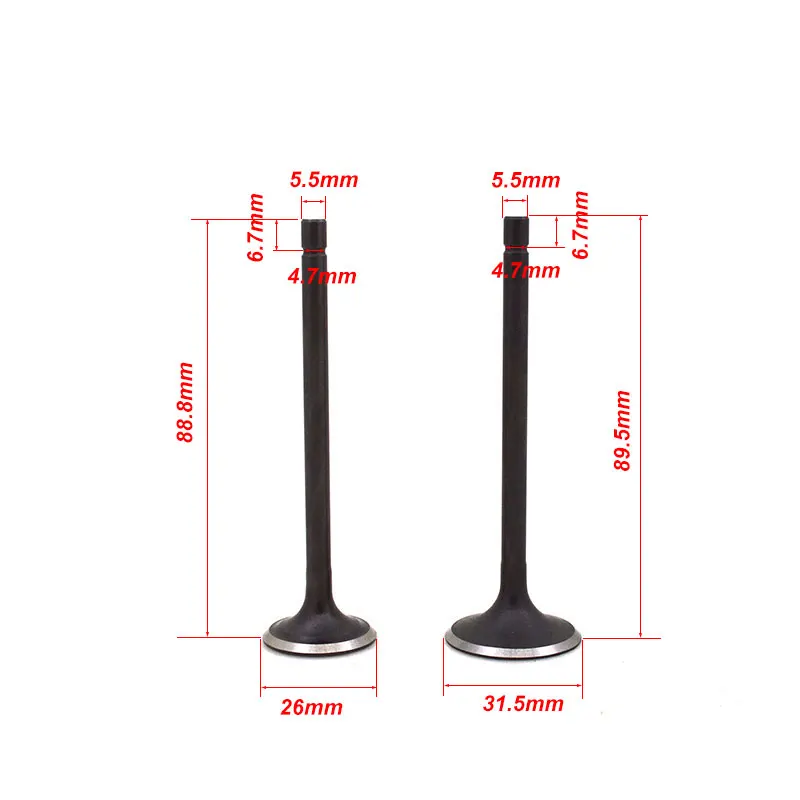 

Motorcycle Engine Valve Intake Exhaust Stem Valve for Loncin LC200 LC 200 200cc ATV Dirt Bike Go Cart Buggy