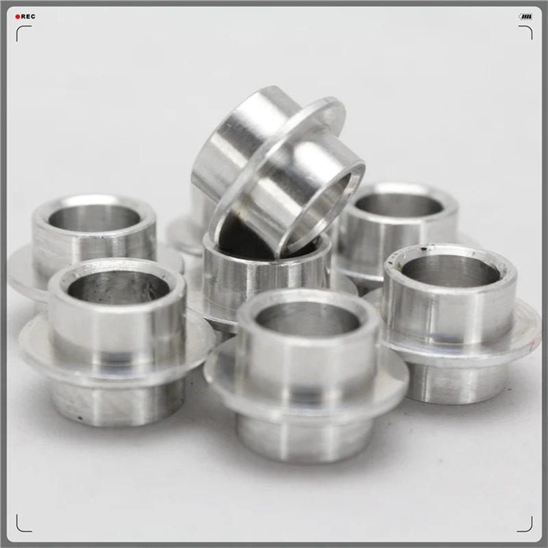 10 Pieces Silver / Golden Skating Bushing Spacer, 10mm Length, For Inline Roller Skates / Scooter / Skateboard Wheel Screw Nail