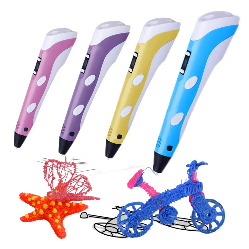 

Russia Shipping 3D Printing Pen Crafting Doodle Drawing Arts Printer Modeling PLA/ABS DJA99